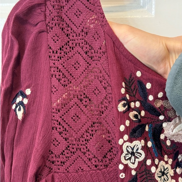 Free People NWOT boho dress with embroidery - Picture 6 of 12